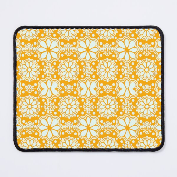Item preview, GOLDEN-ORANGE ABSTRACT PATTERNS WHITE ART designed and sold by sharlesart.
