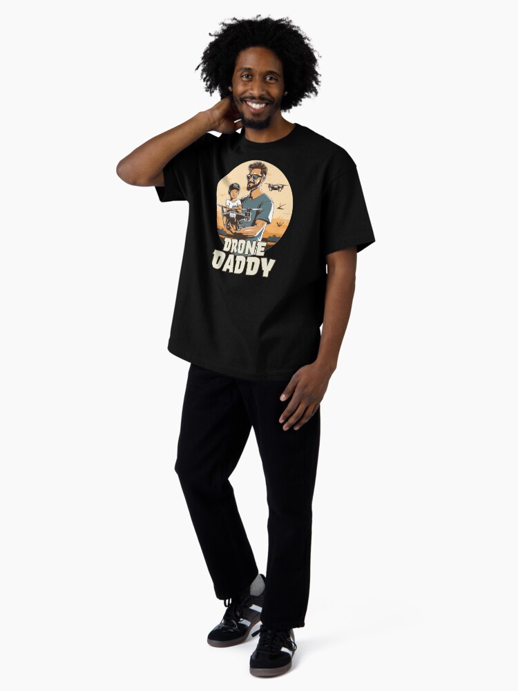 Thumbnail 4 of 7, Oversized T-Shirt, Drone Daddy designed and sold by Teesamust.