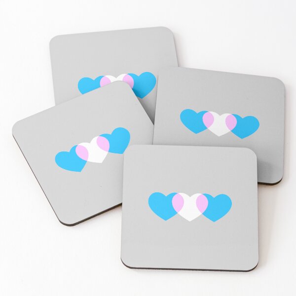 Item preview, Subtle Trans Flag Hearts Subtle Transgender Pride designed and sold by wonderxwander.