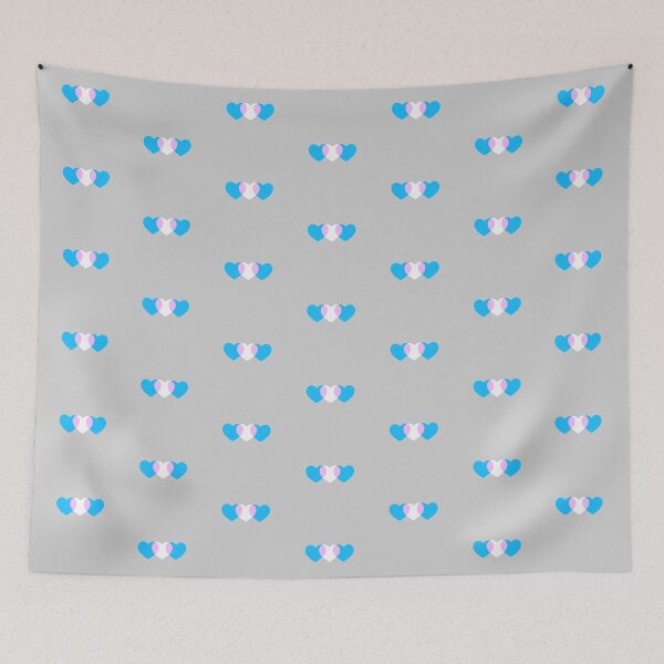 Item preview, Subtle Trans Flag Hearts Subtle Transgender Pride designed and sold by wonderxwander.