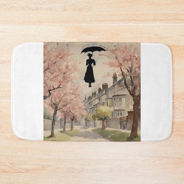 Item preview,  Mary Poppins Floating Above Cherry Tree Lane  designed and sold by stargazerhill.