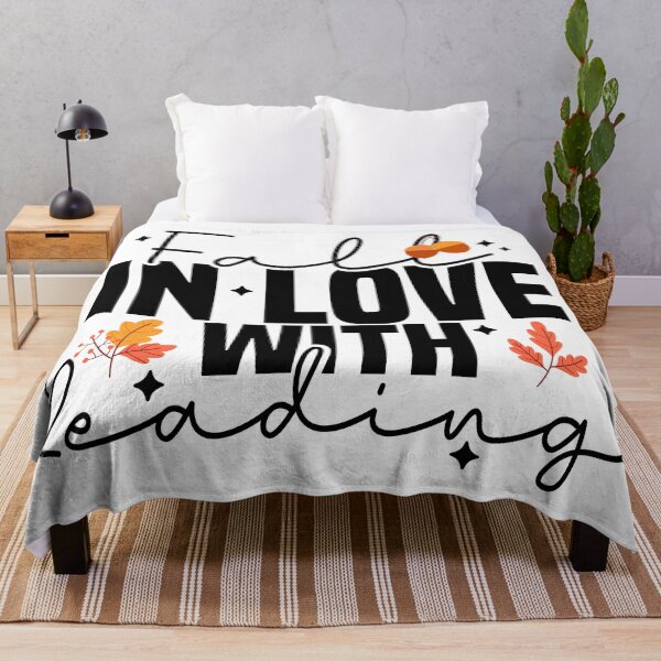 Item preview, Fall In Love With Reading, Cute Fall designed and sold by Blonc-ou.