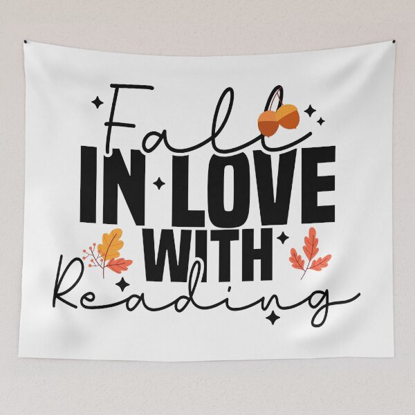 Item preview, Fall In Love With Reading, Cute Fall designed and sold by Blonc-ou.