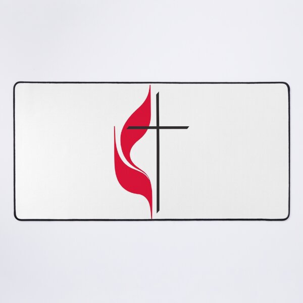 Item preview, United Methodist Church Cross and Flame Logo designed and sold by AmenAmenAmen.