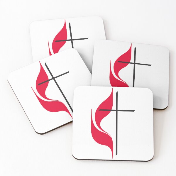 Item preview, United Methodist Church Cross and Flame Logo designed and sold by AmenAmenAmen.