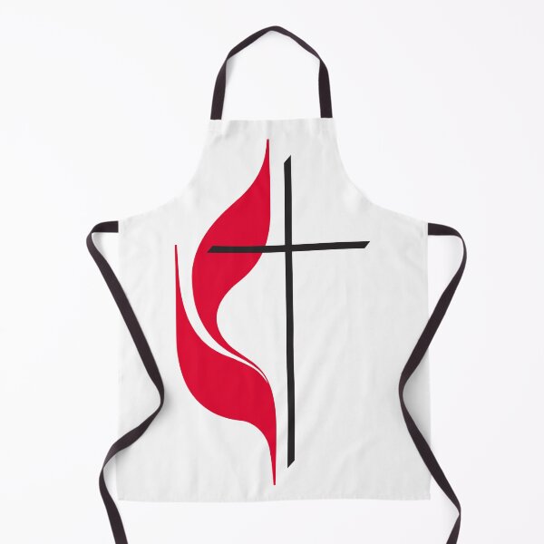 Item preview, United Methodist Church Cross and Flame Logo designed and sold by AmenAmenAmen.