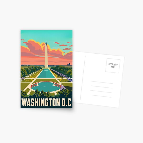 Item preview, A Vintage Travel Art of Washington DC - US  designed and sold by GoodOldVintage.