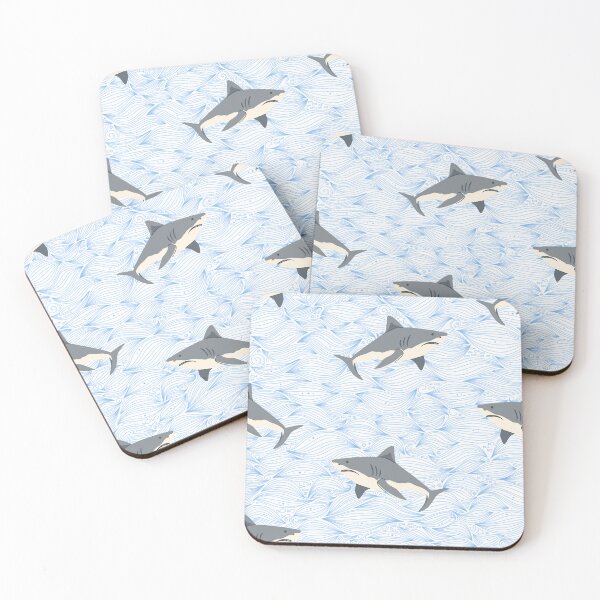 Item preview, Shark Sea Waves Pattern designed and sold by BettySpicer.