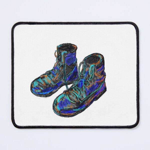 Item preview, Black and colorful army boots designed and sold by SHARON NAKAR.