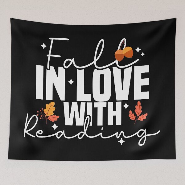 Item preview, Fall In Love With Reading, Cute Fall designed and sold by Blonc-ou.