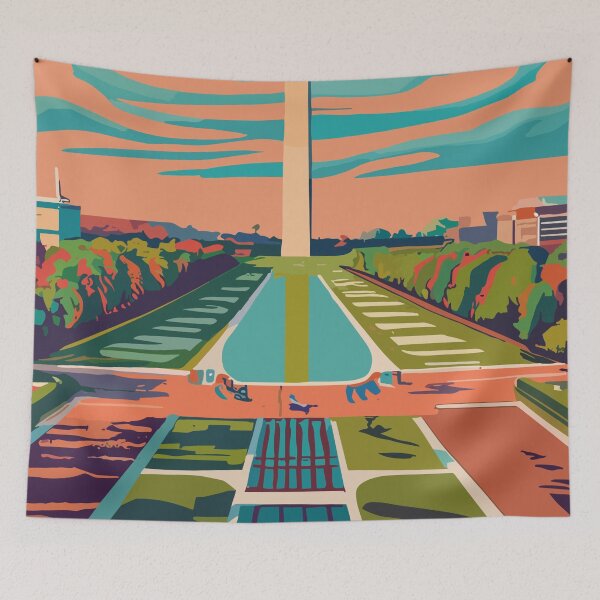 Item preview, A Vintage Travel Art of Washington DC - US  designed and sold by GoodOldVintage.