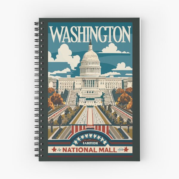 Item preview, A Vintage Travel Art of Washington DC - US  designed and sold by GoodOldVintage.