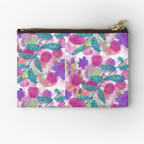 Painted Zipper Pouch, Abstract, Art, Pencil Pouch, Makeup bag, Colorful,  Travel, Zipper Bag, Abstraction