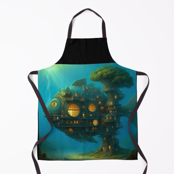 Item preview, Underwater City of Fish and Trees designed and sold by Sarah Curtiss.