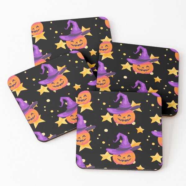 Item preview, Pumpkin Stars Halloween Pattern designed and sold by BettySpicer.