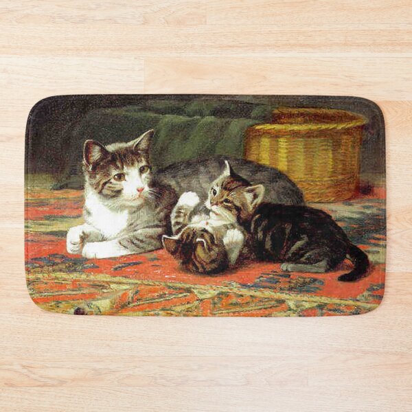 Item preview, A Cat with her Kittens designed and sold by tomorrowsart.