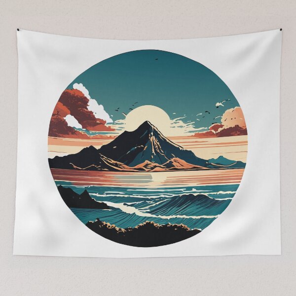 Item preview, Where Mountains Meet the Sea: Nature's Harmonious Symphony designed and sold by UncleBison.