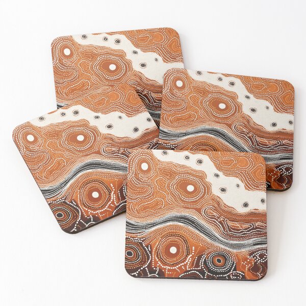 Item preview, Aboriginal Art Print: "Whispers of the Outback" designed and sold by BrushstrokesA.