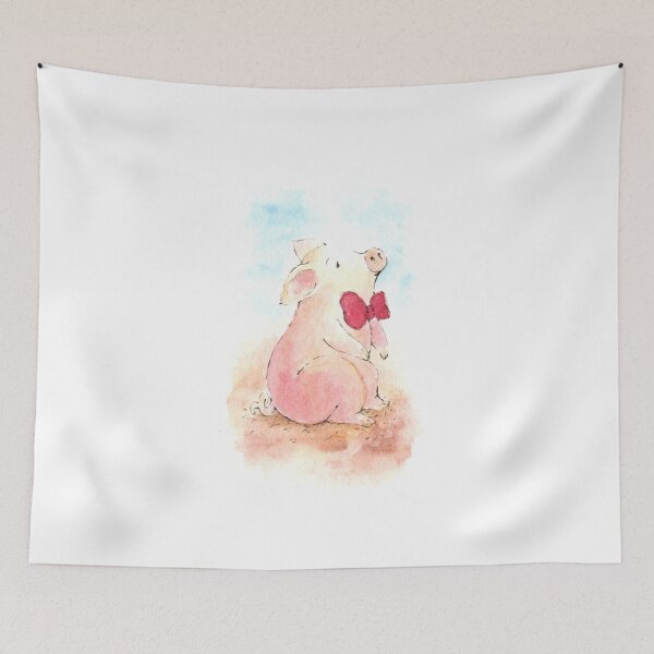 Item preview, Pig in a Bow Tie Watercolour designed and sold by Brett Miley.