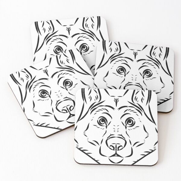 Artikelvorschau, Wolfsgesicht entworfen und verkauft von Sammicatshop.