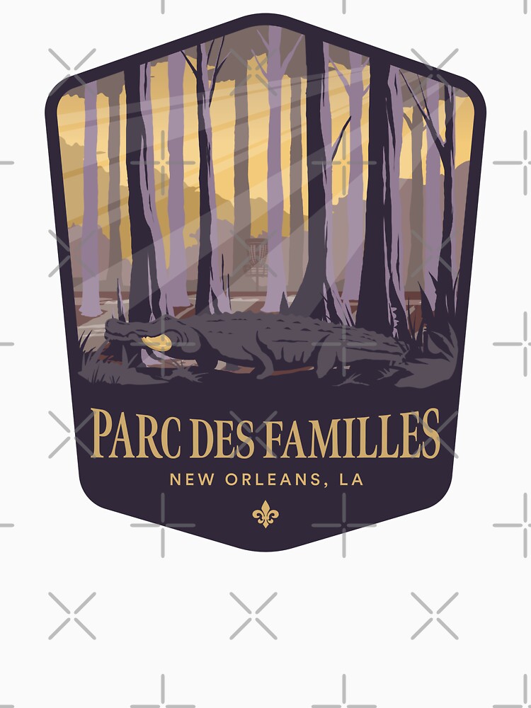 quot Parc Des Familles Disc Golf Course New Orleans LA quot Classic T Shirt quot Parc Des Familles Disc Golf Course New Orleans LA quot Classic T Shirt
