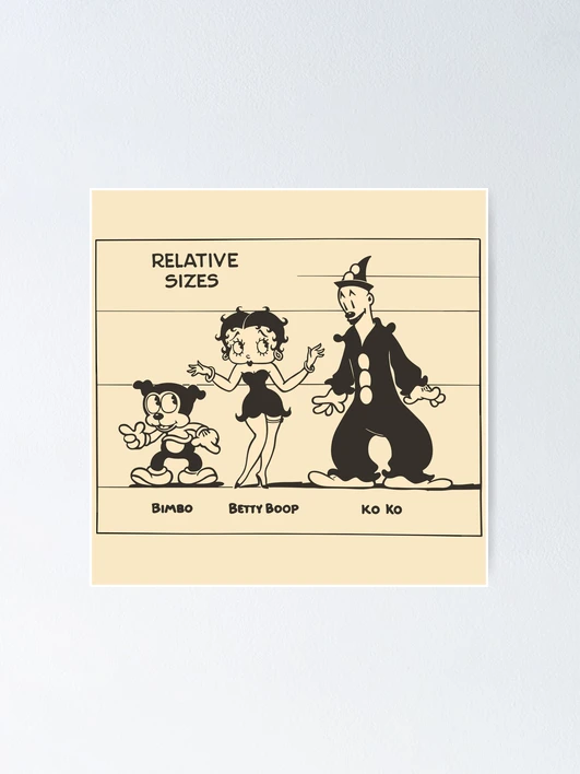 Bimbo, Betty Boop, Ko Ko Vintage Cartoon