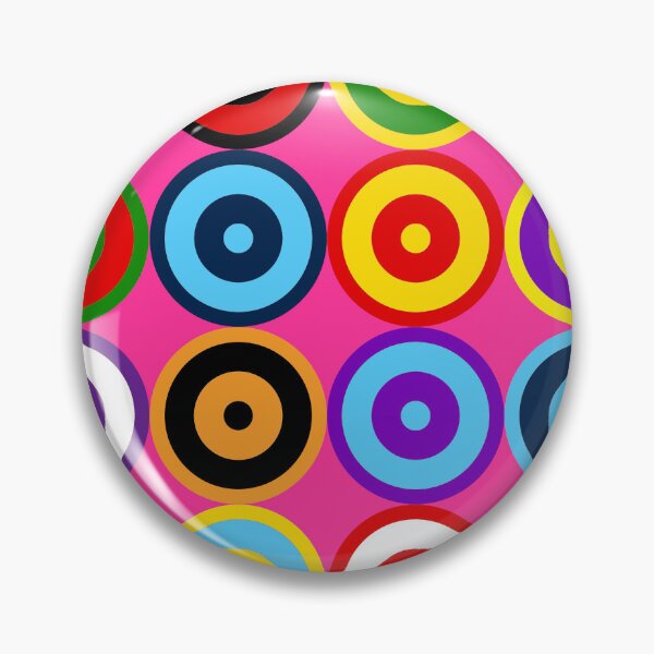 Item preview, PINK Multi-pattern Retro Mod Roundel designed and sold by ModSupporters.