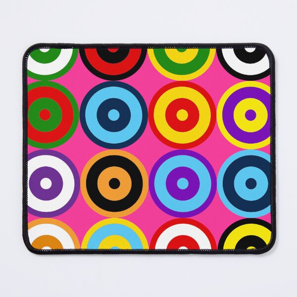 Item preview, PINK Multi-pattern Retro Mod Roundel designed and sold by ModSupporters.