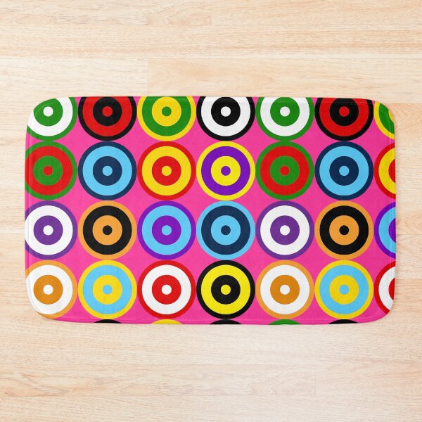 Item preview, PINK Multi-pattern Retro Mod Roundel designed and sold by ModSupporters.