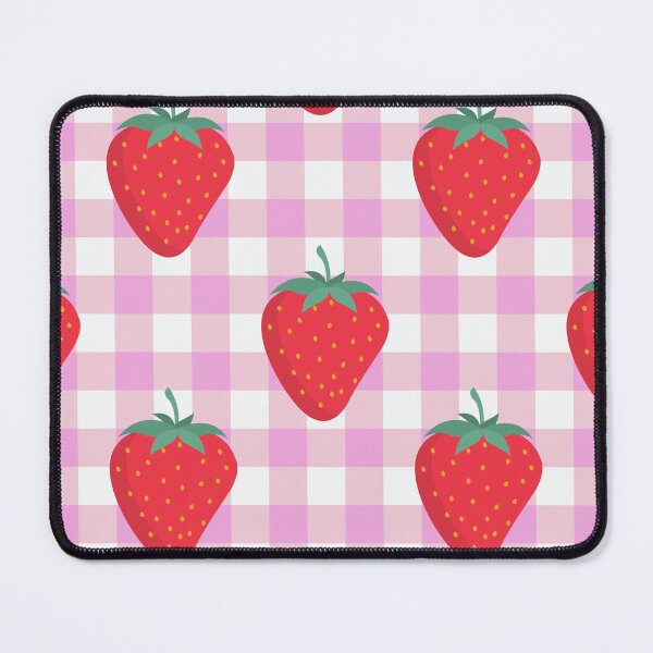 Item preview, Tartan Strawberry Cottage Core Pattern designed and sold by BettySpicer.
