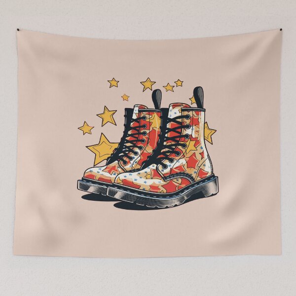 Item preview, Starry Christmas Boots designed and sold by RetroPrints.