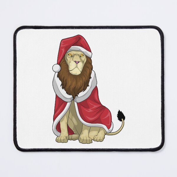 Item preview, Lion Christmas Santa hat designed and sold by Snabdesign84.