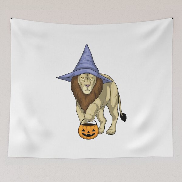 Item preview, Lion Halloween Witch Pumpkin designed and sold by Snabdesign84.