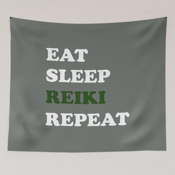 Item preview, Eat, Sleep, Reiki, Repeat /white/ designed and sold by EvaAngel.