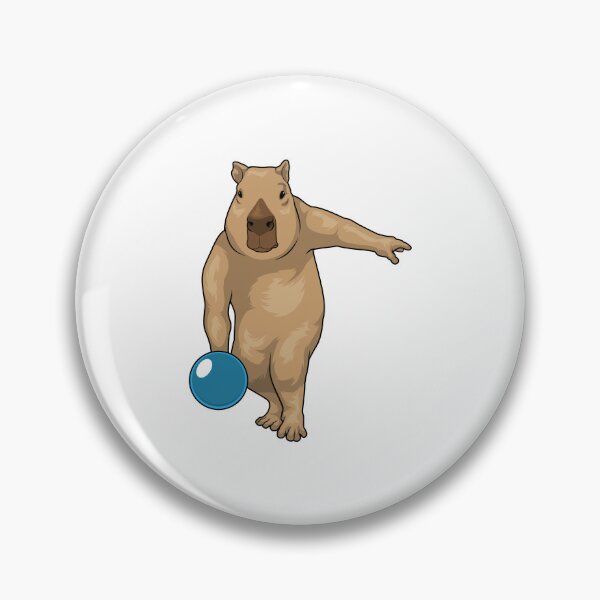 Item preview, Capybara Bowling Bowling ball designed and sold by Snabdesign84.