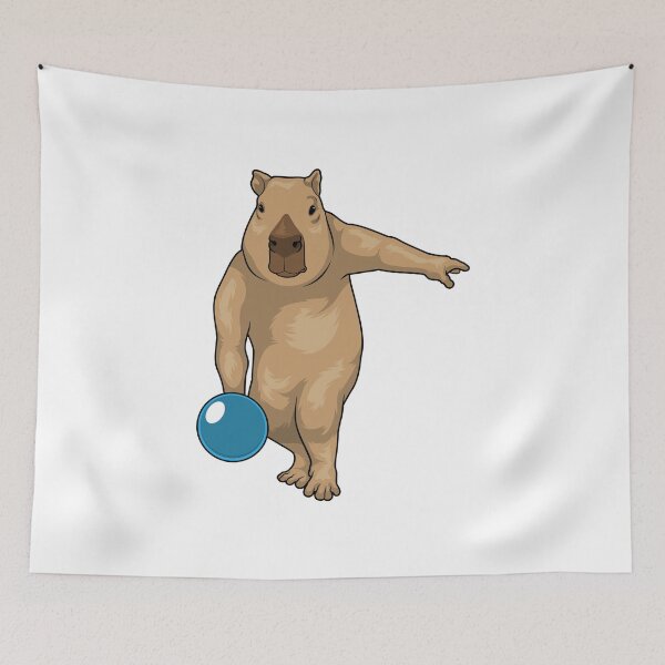 Item preview, Capybara Bowling Bowling ball designed and sold by Snabdesign84.
