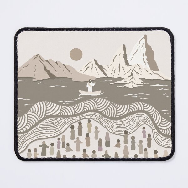 Item preview, Jesus Feeds The 5000, 5 Small Loaves of Bread and 2 Small Fish Bible Verse Art Design, Bible Story Artwork, Jesus Art Print designed and sold by kimicreativ.