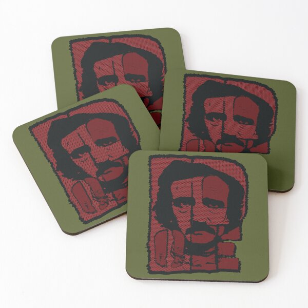 Item preview, RED VERSION Ultimate POE design Modern Edgar Allan Poe ABSTRACT Word aRt designed and sold by pelagio.