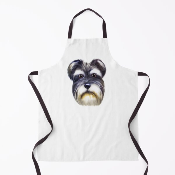 Item preview, Schnauzer dog acrylic painting designed and sold by Funsize-Art.