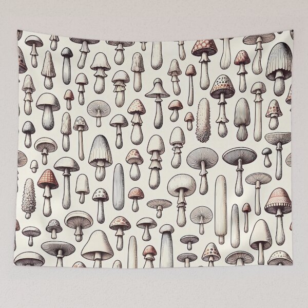 Aperçu de l'œuvre Modèle de petits champignons créée et vendue par NeatSplash.