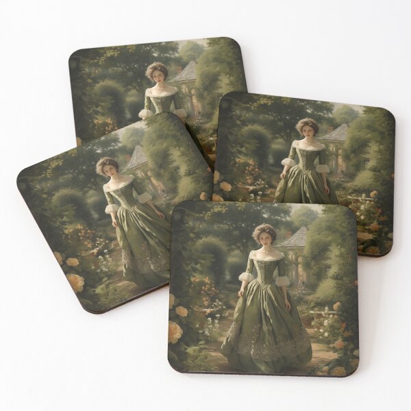 Item preview, Colonial Lady in a Garden designed and sold by Dramaqueenbee.