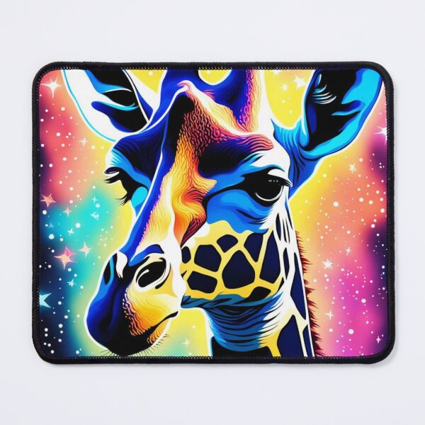 Item preview, Cosmic Rhapsody: Astral Giraffe in Neon Constellations designed and sold by javaoverride.
