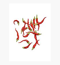 Red Hot Chillies Photographic Print
