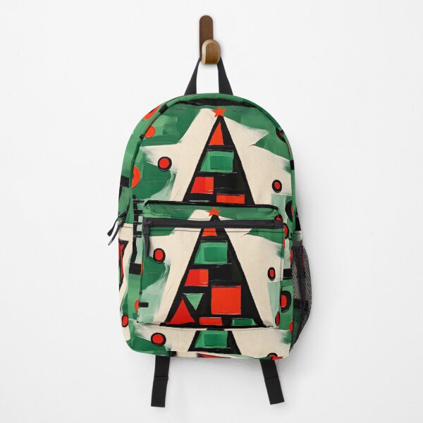 Item preview, Eclectic Elegance- Christmas Tree Triad in Fauvist, Cubist, and Primitivist Flair designed and sold by OlfactoART Studio.
