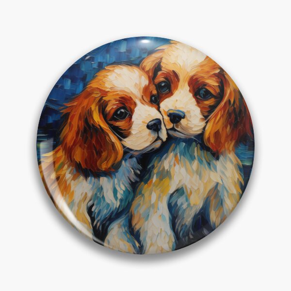 Item preview, Cavalier King Charles Spaniels Van Gogh designed and sold by Dramaqueenbee.