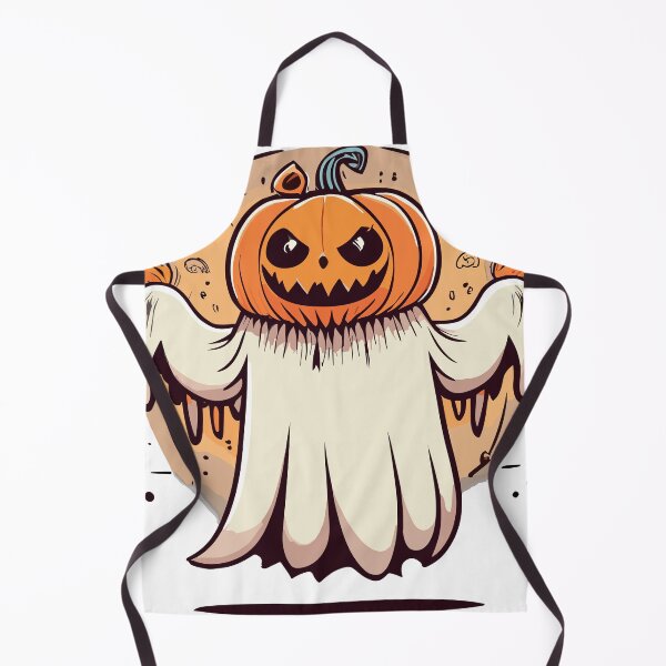 Item preview, Ghost with pumpkin head designed and sold by cuprum13.