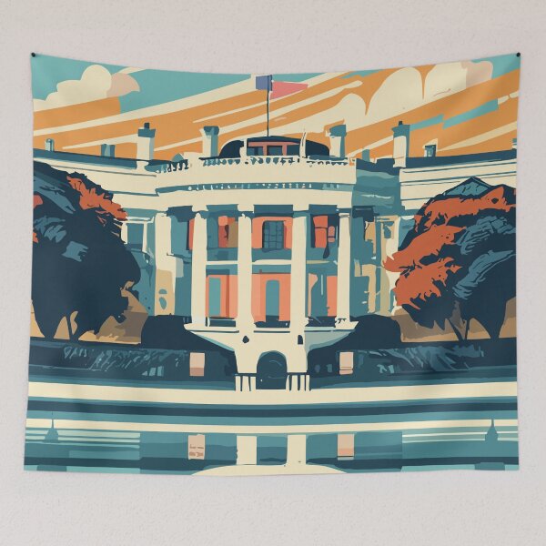 Item preview, A Vintage Travel Art of Washington DC - US  designed and sold by GoodOldVintage.
