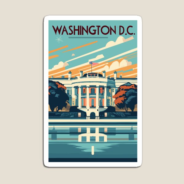 Item preview, A Vintage Travel Art of Washington DC - US  designed and sold by GoodOldVintage.