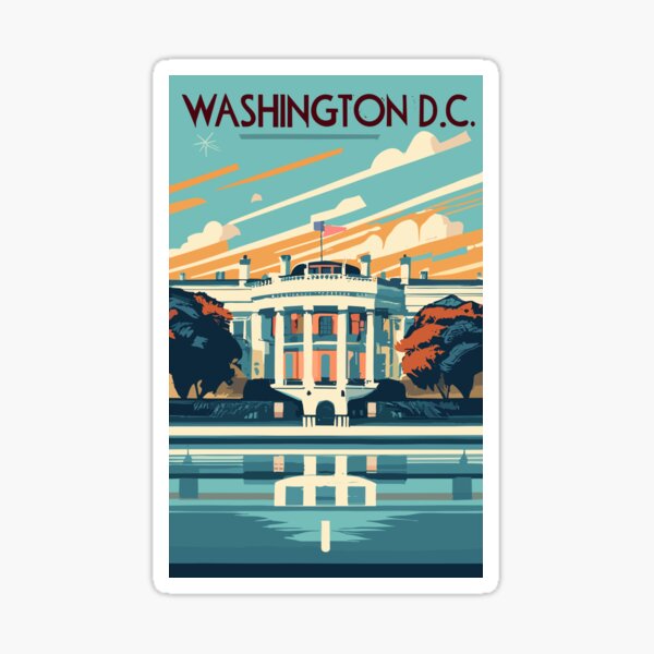 Item preview, A Vintage Travel Art of Washington DC - US  designed and sold by GoodOldVintage.