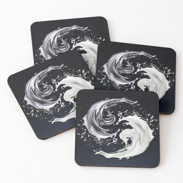 Item preview, Yin Yang Abstract modern art liquid flow  designed and sold by abundancevibes.